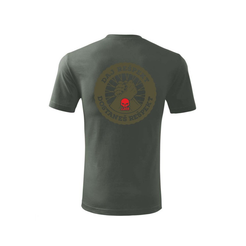 Tričko DAJ REŠPEKT šedé