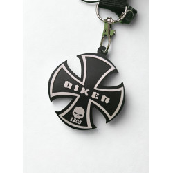 Kľúčenka na krk - čierna