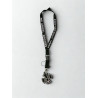 Kľúčenka na krk - čierna