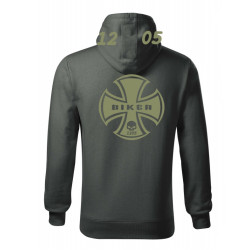 Mikina BIKER šedá
