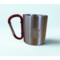 Nerezový hrnček NEŽIADUCI 1205 červený