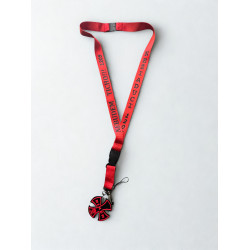 Kľúčenka na krk - červená