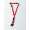 Kľúčenka na krk - červená
