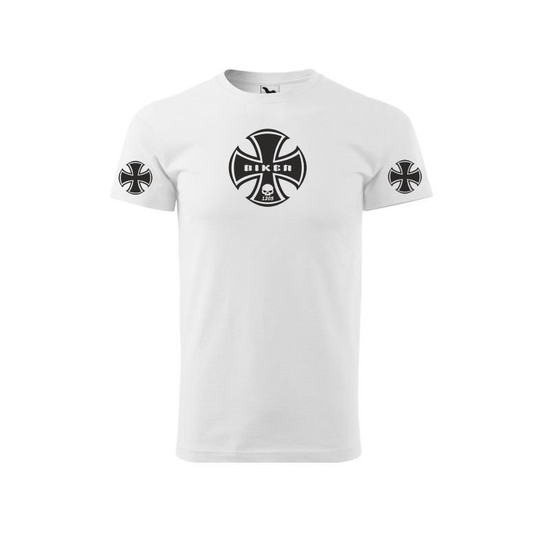 Tričko BIKER biele LIMITKA 1205ks