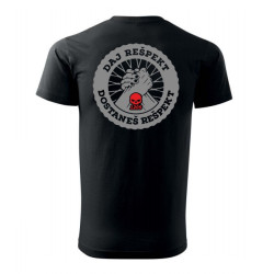 Tričko DAJ REŠPEKT čierne